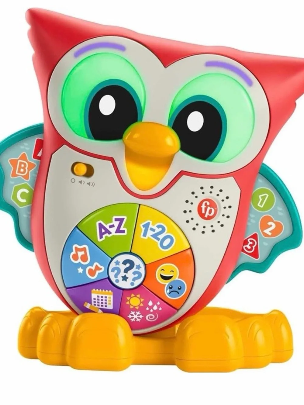 Fisher-Price Toddler Learning Toy Linkimals Light-Up & Learn Owl for Ages 18+ Mo